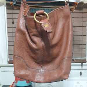 Frye Tan Leather Hobo Bag